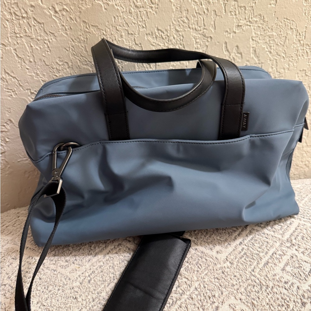 Away Blue Travel Bag with Black Accents